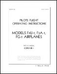 Vought F4U-1 Flight Manual (part# AN 01-45HA-1)