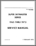 Cessna 337 Super Skymaster Series 1965-1973 Maintenance Manual (part# D2500-13)