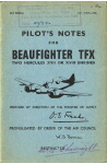 Beaufighter TFX Pilot's Notes (part# AP 1721H PN)