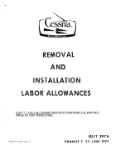 Cessna Removal & Installation Labor Allowances Removal & Installation Labor Allowances (part# D5433-2-13)