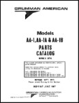 Grumman AA-1, AA-1A, AA-1B 1969-76 Parts Catalog (part# AA1B-134-2)