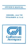 Grumman AA1B Trainer TR2 1973-76 Owner's Manual (part# AA1B-137-3)