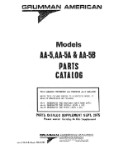 Grumman AA-5, AA-5A & AA-5B 1975 Parts Catalog (part# AA5-134-2-1)