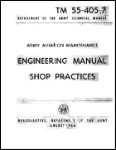 US Government Engineering Manual Shop Army Aviation Maintenance (part# TM-55-405-7)