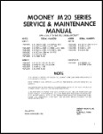 Mooney M20 Series 1962-67 Maintenance & Service (part# 104)
