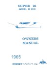 Mooney M20E Super 21 1965 Owners Manual (part# 1193)