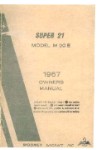 Mooney M20E Super 21 1967 Owner's Manual (part# MOM20E67O)