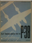 Lockheed P-38 Pilot Training Manual (part# AAF 51-127-1)