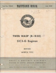 P&W R-1830 Twin Wasp Maintenance Manual (part# 118610)