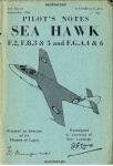 Sea Hawk F.2, F.B.3, F.B.5, F.G.A.4, F.G.A.6 Pilot's Notes (part# AP 4328B to F PN)