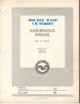 Pratt & Whitney R-2800 Double Wasp CB Maintenance Manual (part# 166498)
