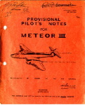 Meteor III Pilot's Notes (part# AP 2210C PN)