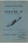 Seafire 47 Pilot's Notes (part# AP 2280H PN)