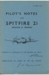 Spitfire 21 Pilot's Notes (part# AP 2816A PN)