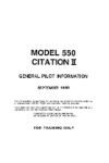 Cessna Citation II 550 General Pilot Information (part# CE550-GI-C)