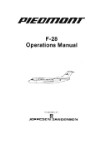 F-28 Fokker MK 4000 1984 Flight Manual (part# PIF28-F-C)