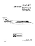 Learjet 24 D-E-F Maintenance Manual (part# SM-97)