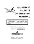 Mitsubishi Heavy Industries MU-2B-25 1972 Pilot's Operating Manual (part# YET-72067A)