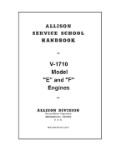 Allison  V-1710-E/F Engines Engine Handbook (part# AQV1710E/F-HB-C)