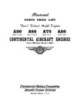 Continental A50, A65, A75, A80 Parts Price List (part# COA50,65,75-P-C)