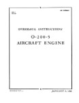Continental O-200-5 Series Overhaul Instructions (part# COO2005-44-OH-C)