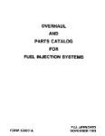 Continental Fuel Injection Systems 1983 Overhaul & Parts Catalog (part# X30091A)
