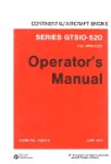 Continental GTSIO-520 Series 1974 Operator's Manual (part# X30079)