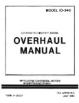 Continental IO-346-A Engine Overhaul Manual (part# COIO346A-64OHC)
