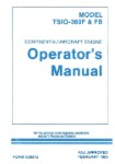 Continental TSIO360F & FB Series 1983 Operator's Manual (part# X-30512)