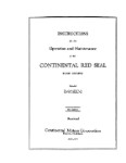 Continental R-975EC-2 Series Operation and Maintenance Manual (part# COR975EC2-42OPC)