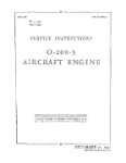 Franklin O-200-5 Aircraft Engines 1943 Maintenance Manual (part# 02-70AB-0)