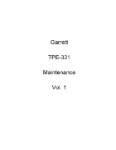 Garrett TPE331-1, TPE331-2 Maintenance Manual (part# 72-00-92)