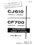 General Electric Company CJ610 Turbojet Engines Illustrated Parts Catalog (part# SEI-137)