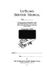 Ken Royce 5-DF-1 LeBlond Maintenance Manual (part# KR5DF1LEBLOND-M)