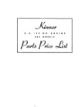 Kinner B-5, 125HP All Models 1940 Parts Price List (part# B5-PPL-677)