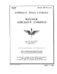 Kinner R-440-1, -3, R-540-1, -3 1943 Overhaul Tools Catalog (part# 02-60-3)