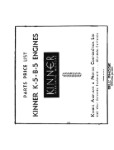 Kinner K-5, B-5 Engine Illustrated Parts Price List (part# KNK5B5-P-C)