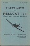 Hellcat I, II Pilot's Notes (part# AP 2382A,B PN)