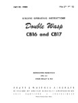 Pratt & Whitney Aircraft Double Wasp CB16 & CB17 Operating Instructions (part# 174800)