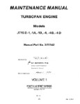 Pratt & Whitney Aircraft JT15D-1, 1A, 1B, 4, 4B, 4D Maintenance Manual (part# 3017542)
