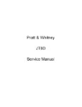 Pratt & Whitney Aircraft JT8D-1 1962 Maintenance Manual (part# PWJT8D-1-62-M-C)