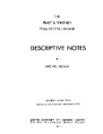 Pratt & Whitney Aircraft PT6A-27 (T74) Descriptive Notes Descriptive Notes (part# 3013240)