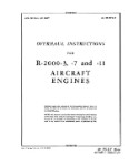 Pratt & Whitney Aircraft R-2000-3, -7, -11 Series Overhaul Instructions (part# 02-10FA-3)