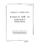 Pratt & Whitney Aircraft R-2800-10, -10W, -65 1944 Overhaul Instructions (part# 02-10GB-3)