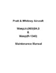 Pratt & Whitney Aircraft WaspJr.(985)B4, 5&Wasp(R-1340) Maintenance Manual (part# 118611)