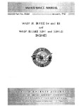 Pratt & Whitney Aircraft Wasp Series Maintenance Manual (part# 118611)