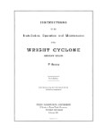 Wright Aeronautical Cyclone F Series 1938 Installation, Operation & Maintenance (part# 113105-N3)