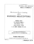 Hughes Helicopters 269A, 200, 300, 300C 1974 Illustrated Parts Catalog (part# COD375121 / COD275111)