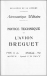 Breguet Type 14 Maintenance and Rigging Manual
