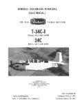 Beech T-34C, T-34C-1 Series Wiring Diagram Manual (part# 104-590025-7B)